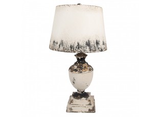 Béžová antik kovová stolní lampa Brocante - Ø 32*60 cm E27/ 1*60W