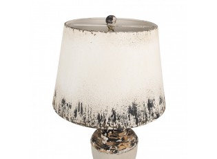 Béžová antik kovová stolní lampa Brocante - Ø 32*60 cm E27/ 1*60W