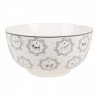 Porcelánová miska s pejsky Lovely Grey Dogs - Ø 14*7 cm / 500 ml Barva: přírodně béžová, šedáMateriál: porcelánHmotnost: 0,31 kg