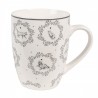 Porcelánový hrnek s kočičkami Lovely Grey Cats - 12*8*10 cm / 325 ml Barva: přírodně béžová, šedáMateriál: porcelánHmotnost: 0,27 kg