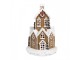 Hnědá svítící perníková chaloupka Gingerbread House - 20*20*32 cm