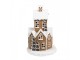 Hnědá svítící perníková chaloupka Gingerbread House - 20*20*32 cm