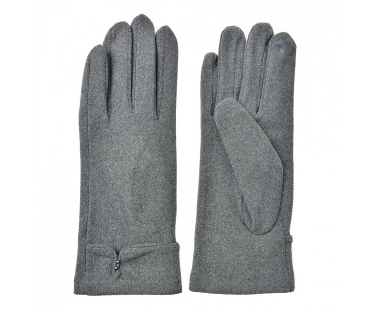 Winter Gloves 9x23 Cm Grey Polyester - 9*23*1 cm Clayre & Eef