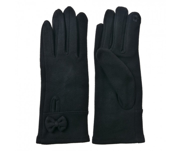 Winter Gloves 9x23 Cm Black Polyester - 9*23*1 cm Clayre & Eef