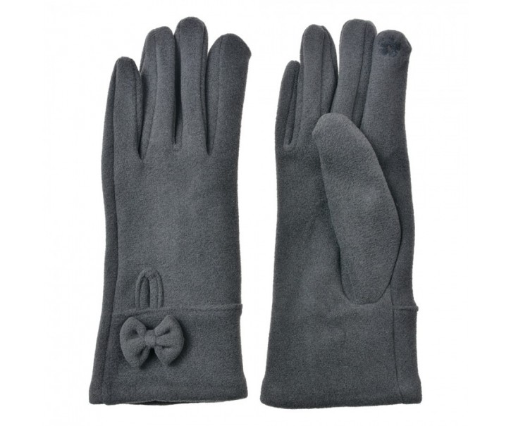 Winter Gloves 9x23 Cm Grey Polyester - 9*23*1 cm Clayre & Eef