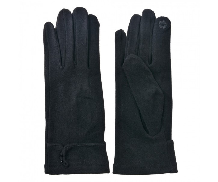Winter Gloves 9x23 Cm Black Polyester - 9*23*1 cm Clayre & Eef