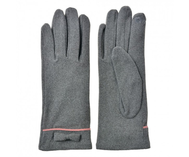 Winter Gloves 9x23 Cm Grey Polyester - 9*23*1 cm Clayre & Eef
