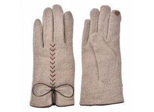 Winter Gloves 9x23 Cm Beige Polyester - 9*23*1 cm