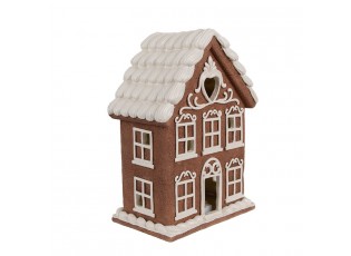 Vánoční perníková chaloupka s Led světýlky Gingerbread House - 17*10*22 cm