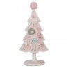 Pastelově růžová dekorace vánoční stromek Christmas Tree - 12*9*25 cm