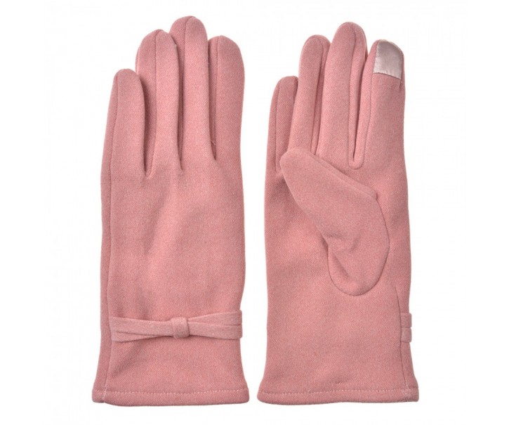 Winter Gloves 9x23 Cm Pink Polyester - 9*23*1 cm Clayre & Eef
