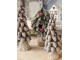 Hnědá dekorace vánoční stromek se šiškami Christmas Tree - Ø 7*19 cm