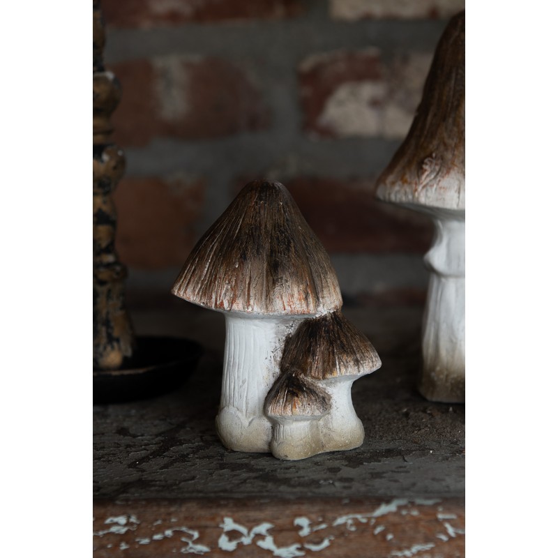 Béžovo-hnědá keramická dekorace houby Mushroom - 10*8*13 cm