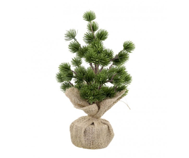 Zelený vánoční cedrový stromek v jutě Fleur Cedar Tree - 30 cm