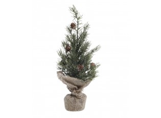 Zelený vánoční borovicový stromek v jutě Fleur Pine Tree - 30 cm