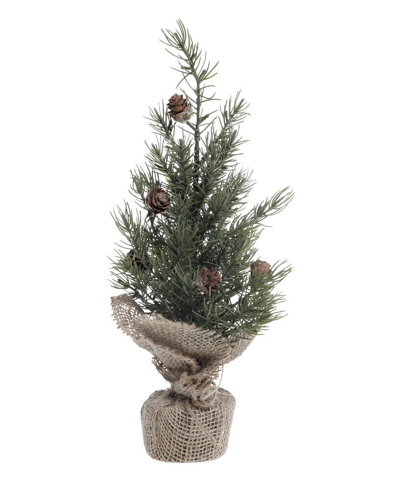 Produktové foto Zelený vánoční borovicový stromek v jutě Fleur Pine Tree - 30 cm 39098300