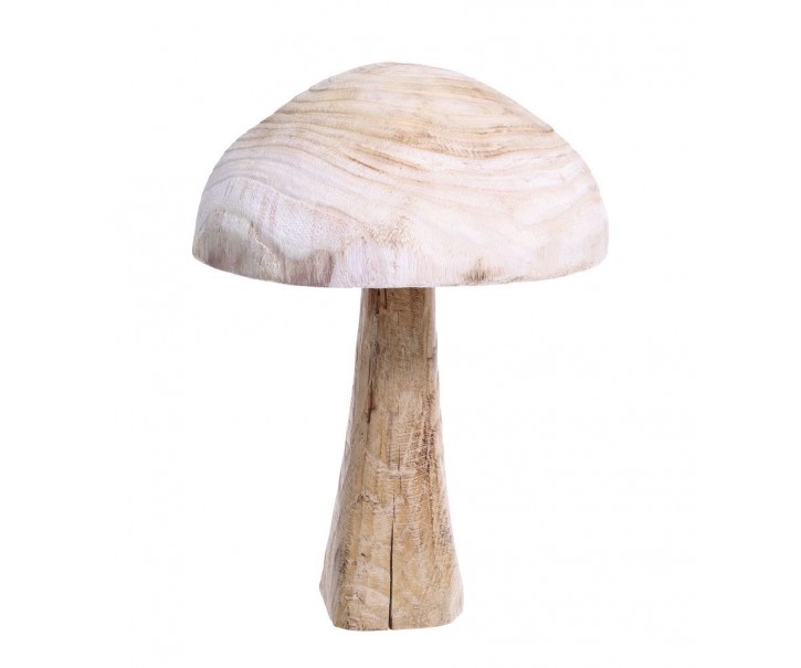 Přírodní dřevěná dekorace houba Mushroom - Ø 30*40 cm