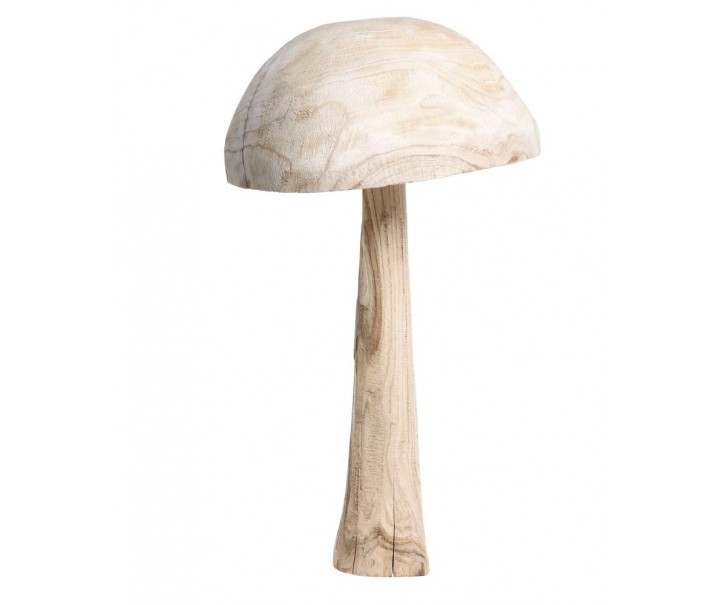 Přírodní dřevěná dekorace houba Mushroom - Ø 36*60 cm