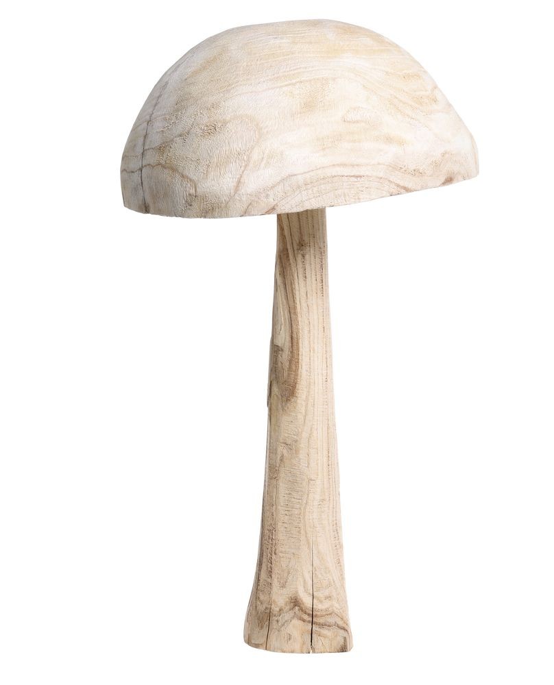 Přírodní dřevěná dekorace houba Mushroom - Ø 36*60 cm 52070600