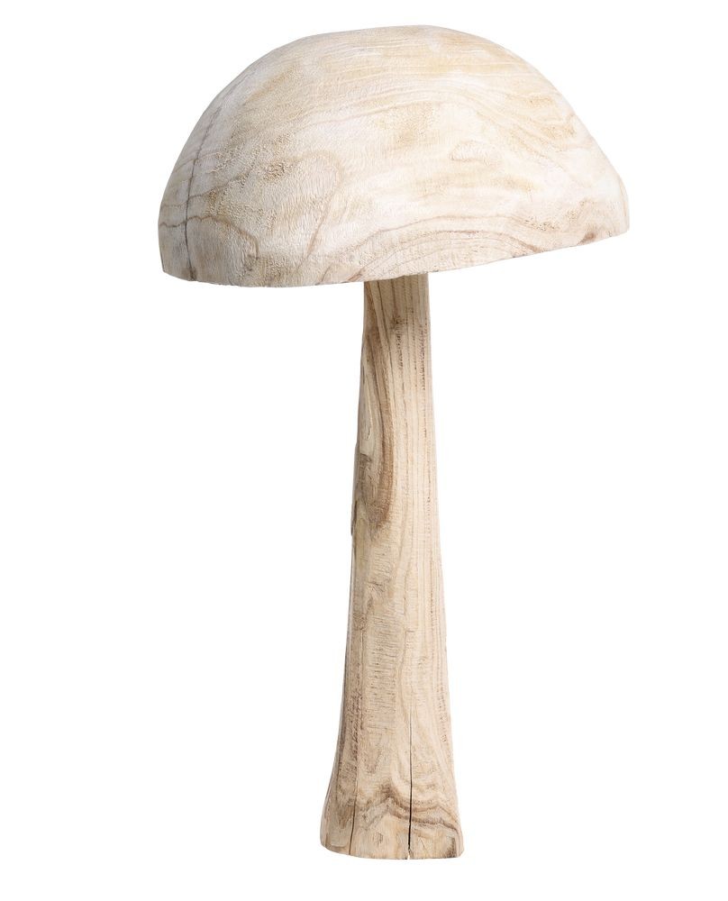 Přírodní dřevěná dekorace houba Mushroom - Ø 36*60 cm