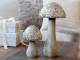 Přírodní dřevěná dekorace houba se třpytkami Mushroom - Ø 12*25 cm