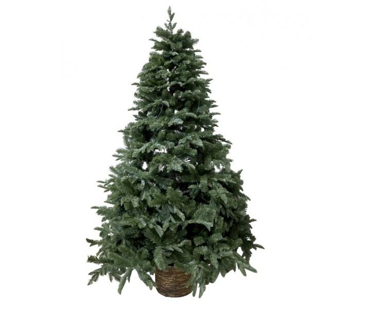 Zelený vánoční jedlový stromek v květináči se světýlky Fleur Tree - 139*210 cm