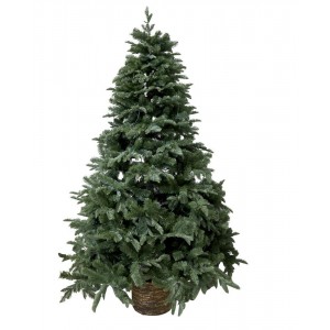 Zelený vánoční jedlový stromek v květináči se světýlky Fleur Tree - 139*210 cm