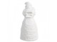 Christmas Decoration With LED Lighting Santa Claus ? 5x11 Cm White Porcelain - 5,00 cm Clayre & Eef