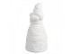 Christmas Decoration With LED Lighting Santa Claus ? 5x11 Cm White Porcelain - 5,00 cm Clayre & Eef
