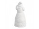 Christmas Decoration With LED Lighting Santa Claus ? 5x11 Cm White Porcelain - 5,00 cm Clayre & Eef