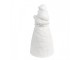 Christmas Decoration With LED Lighting Santa Claus ? 9x19 Cm White Porcelain - 9,00 cm Clayre & Eef