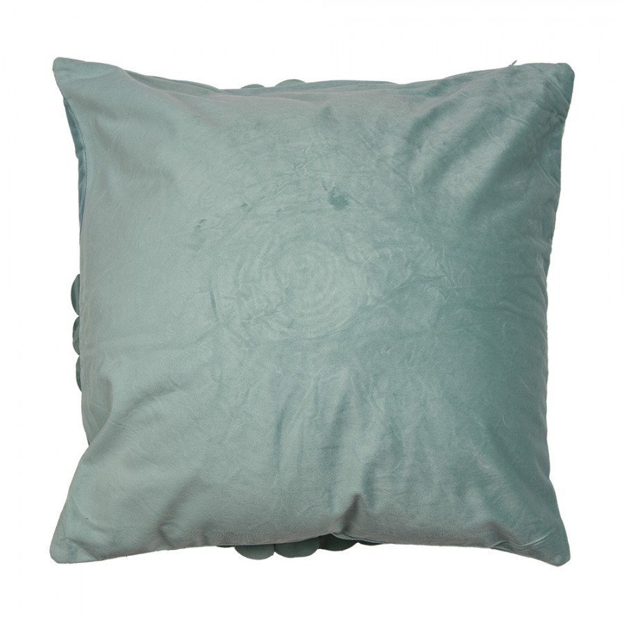 Zelený povlak na polštář s květinou Flower - 45*45 cm 