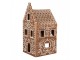 Porcelánový svícen perníková chaloupka Gingerbread House - 7*7*15 cm