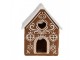 Porcelánový svícen perníková chaloupka Gingerbread House - 7*6*9 cm