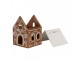 Porcelánový svícen perníková chaloupka Gingerbread House - 7*6*9 cm