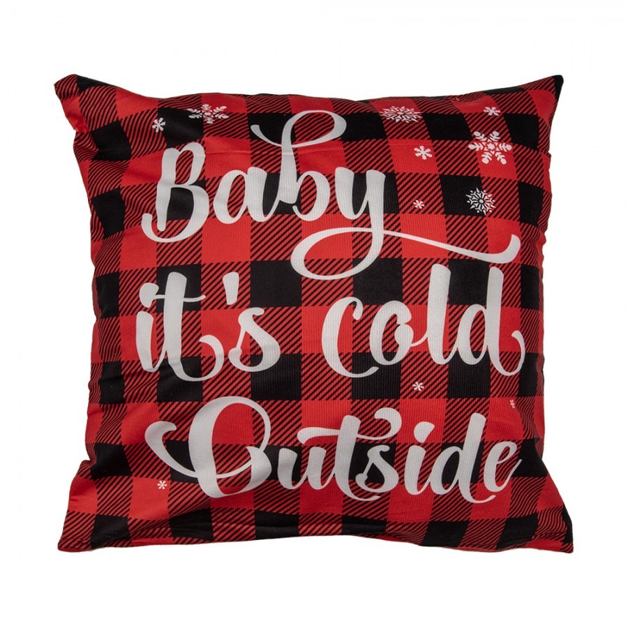 Červený povlak na polštář Merry Christmas - 45*45cm