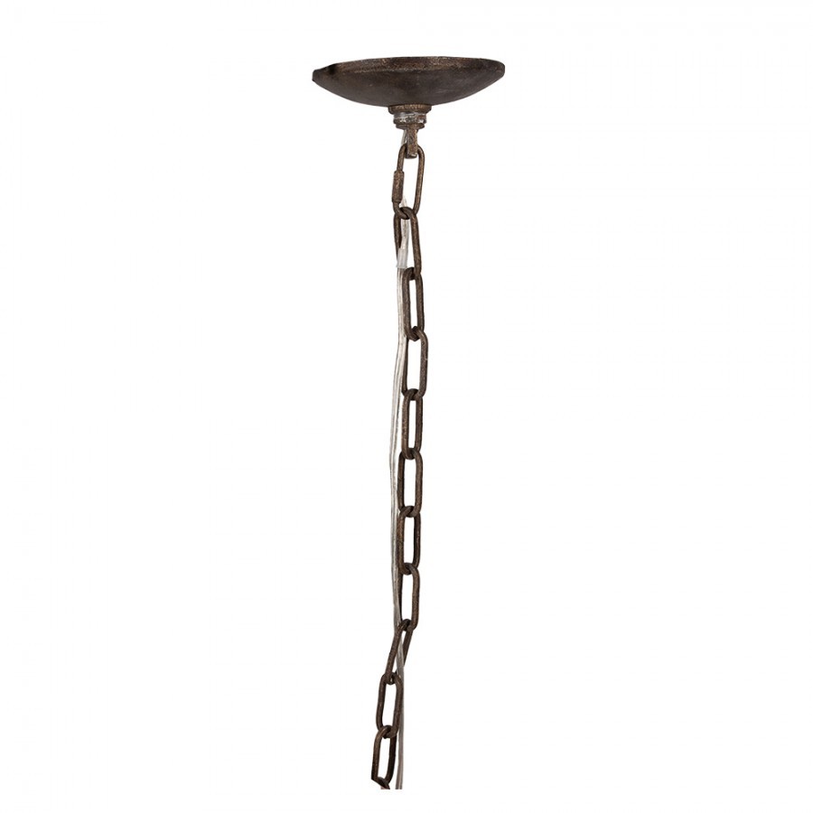 Béžový antik stropní lustr Auréli - 72*72*67 cm E14/ 6*25W