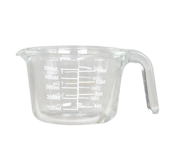 Skleněný džbánek odměrka se stupnicí Various - 18*12 cm / 500 ml