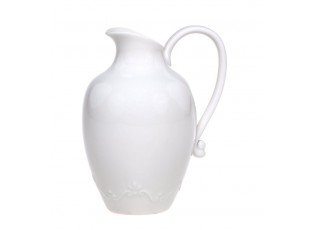 Porcelánový džbán s krajkou Provence lace - 17cm / 640 ml