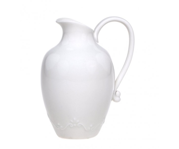 Porcelánový džbán s krajkou Provence lace - 17cm / 640 ml