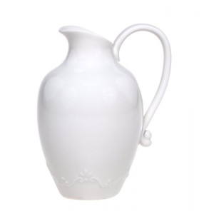 Porcelánový džbán s krajkou Provence lace - 17cm / 640 ml