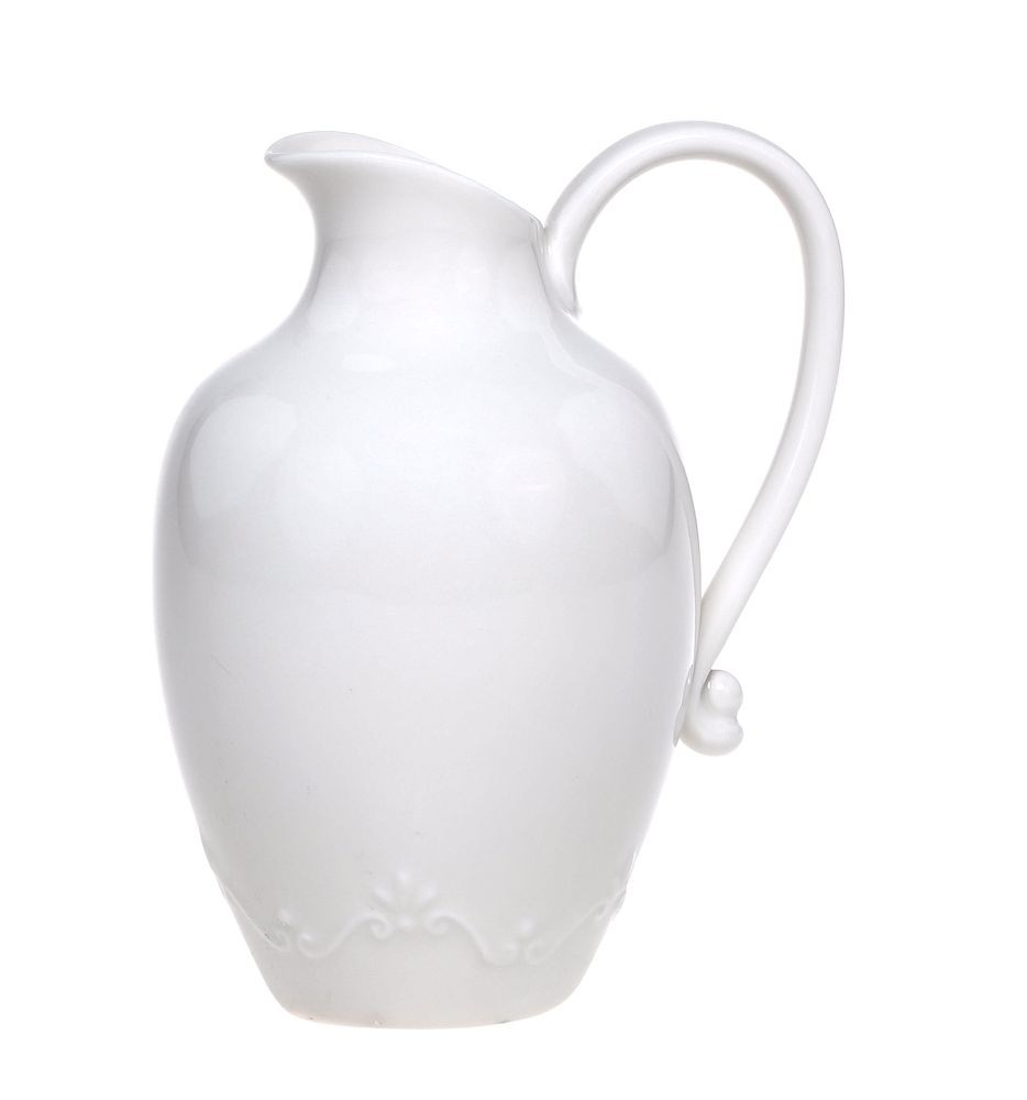Porcelánový džbán s krajkou Provence lace - 17cm / 640 ml