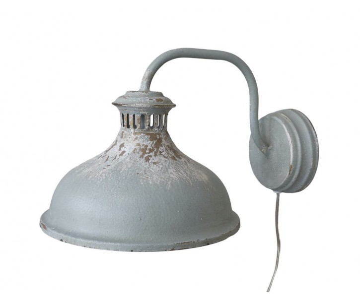 Opálová antik nástěnná lampa s patinou Opal Lamp - 40*27*25 cm/ E27/ 60W