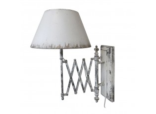 Krémová antik nástěnná lampa s patinou Lamp - 38*63*56 cm/ E27/ 60W