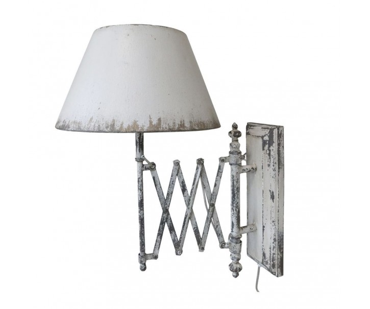 Krémová antik nástěnná lampa s patinou Lamp - 38*63*56 cm/ E27/ 60W