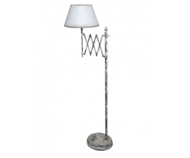 Krémová antik stojací lampa Vintage Lamp - 62*38*157 cm/ E27/ 60W