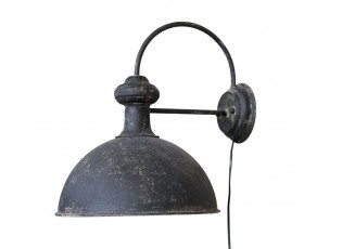 Granitová antik nástěnná lampa s patinou Factory Lamp - 34*44*42 cm/E27/ 60W