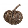 Hnědá proutěná dekorace dýně Pumpkin - Ø 30*28 cm Barva: hnědá Materiál: proutí ratan, železo
