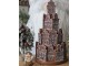 Svítící perníková věž z chaloupek Gingerbread House - Ø 18 * 33 cm/ 3*AAA