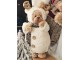 Vánoční dekorace stojící plyšový medvěd v oblečku Teddy Bear - 22*16*40 cm